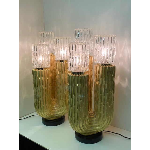 Mid-Century Modern 1960s Cactus Lamps by Fuggiti Studios - a Pair For Sale - Image 3 of 13