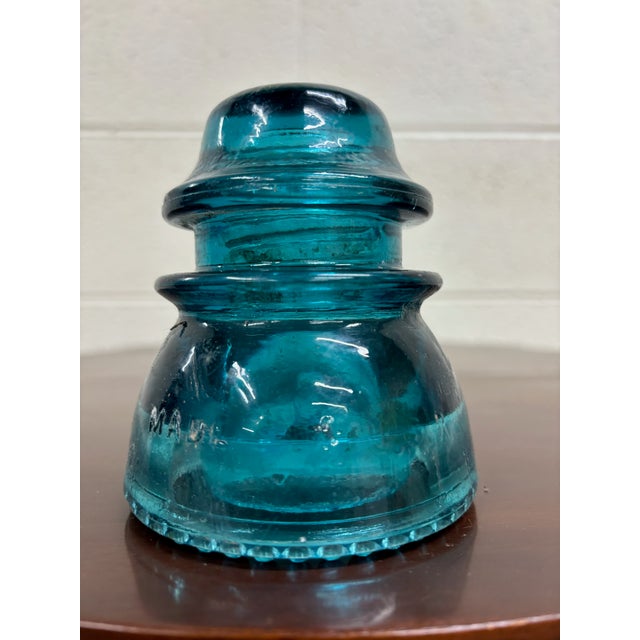 This is a gorgeous aqua or teal vintage glass Hemingray insulator. “Hemingray-40” Several insulators in stock of different...