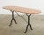 French Iron Marble Top Bistro Garden Dining Table or Console For Sale - Image 4 of 13
