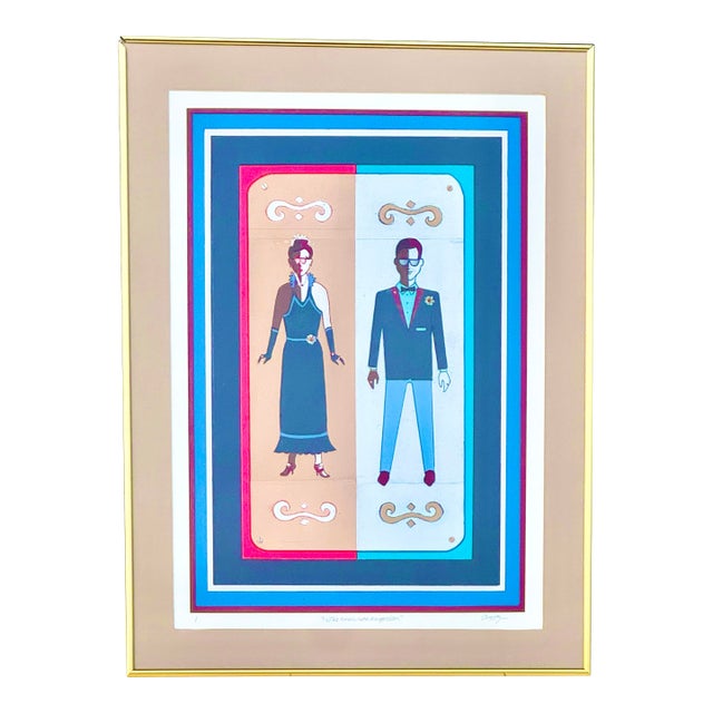 Signed David Oravez “The Emaculate Reception” Mixed Media Spray Paint Print – Boise Idaho Artist, Framed Contemporary Art For Sale