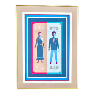 Signed David Oravez “The Emaculate Reception” Mixed Media Spray Paint Print – Boise Idaho Artist, Framed Contemporary Art