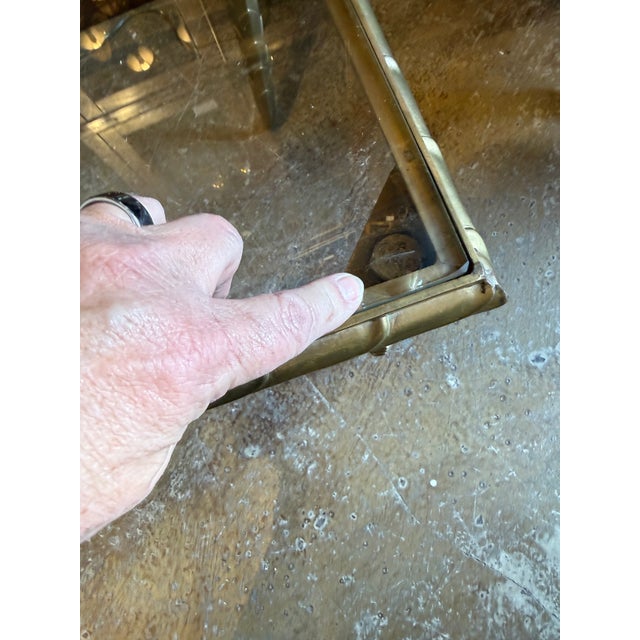 Vintage Brass Coffee Table With Leaf Motif in the Style of Maison Jansen For Sale - Image 11 of 11