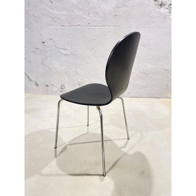 Black Swiss Modern Chair, 1990s For Sale - Image 8 of 13