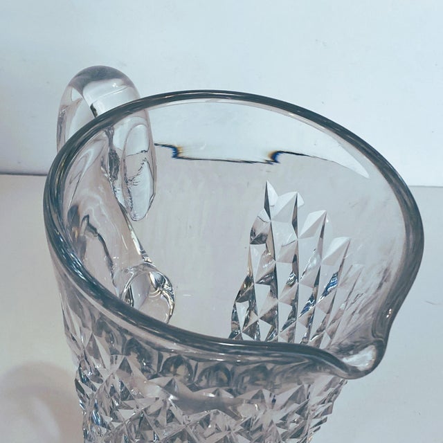 1960s Mid-Century Waterford Crystal “Boyne” Decanter & Pitcher Set — Hand-Cut Irish Lead Crystal For Sale - Image 10 of 12