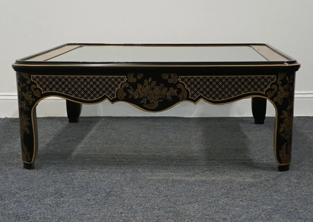 DREXEL HERITAGE ET CETERA スクエアテーブル Drexel Heritage Et Cetera Collection Black Lacquered Asian