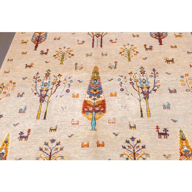 Contemporary Gabbeh Rug 5'6'' X 7'7'' For Sale In New York - Image 6 of 11