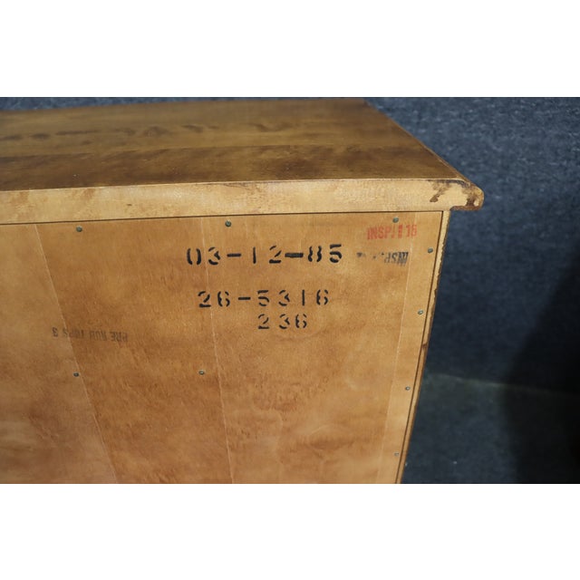 Ethan Allen His and Hers Birchwood Nightstands, Pair For Sale - Image 16 of 17