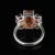 Bold Dinner Ring of Imperial Topaz and Red Garnets Sterling Silver For Sale In Raleigh - Image 6 of 6