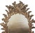 18th C Style Burton-Ching George I White Gold Giltwood Mirror.
