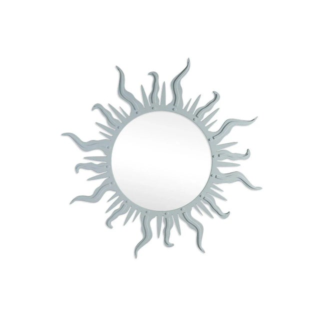 Contemporary Fleur Home Carnival Flambeau Circle Mirror in Parma Gray, 48x48 For Sale - Image 3 of 3