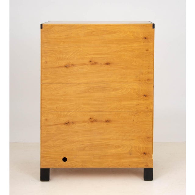 Wood Richard Bloch Birds Eye Maple Cabinet For Sale - Image 7 of 7