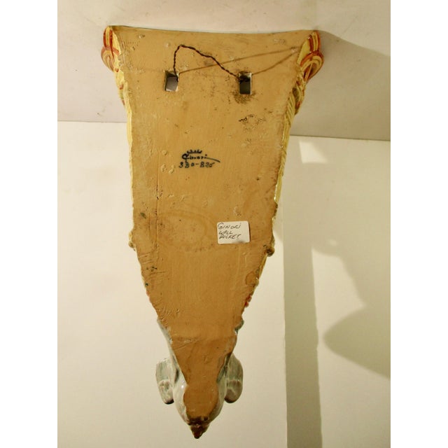 Ceramic 19th Century Ginori Majolica Wall Pocket For Sale - Image 7 of 10