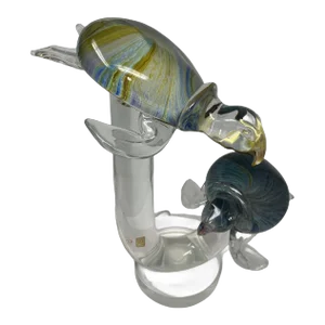 Murano Glass Turtles on a Stand