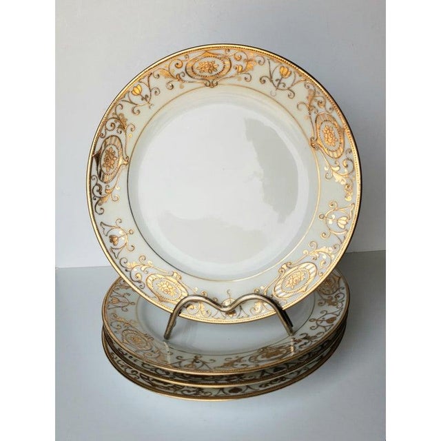 Metal Vintage Noritake Salad Plates- Set of 4 For Sale - Image 7 of 8