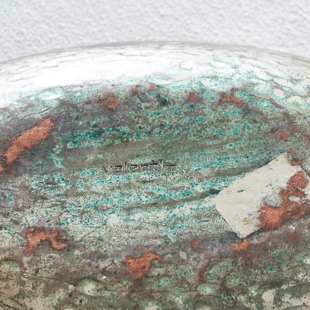 Hand-Hammered Enameled Bowl from Valenti, Italy, 1960s For Sale - Image 10 of 11
