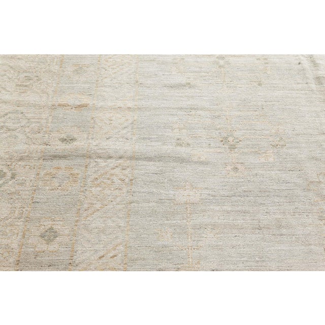 Textile Contemporary Samarkand Style Botanic Handmade Wool Rug by Doris Leslie Blau For Sale - Image 7 of 10