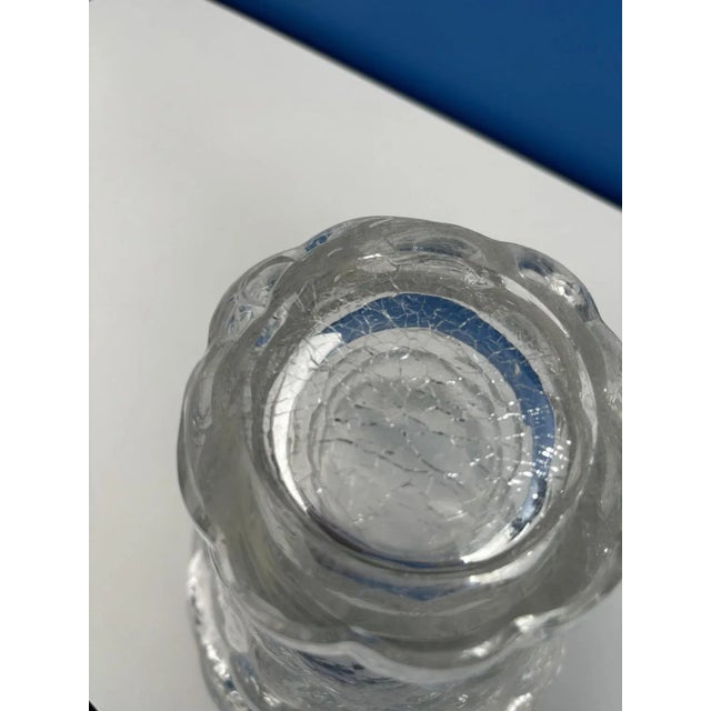 Honeycomb Crystal Vase by P. Davesn, France For Sale - Image 5 of 6