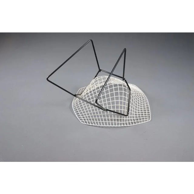 Black Model 421 Diamond Armchair by Harry Bertoia for Knoll International, 1970s For Sale - Image 8 of 12