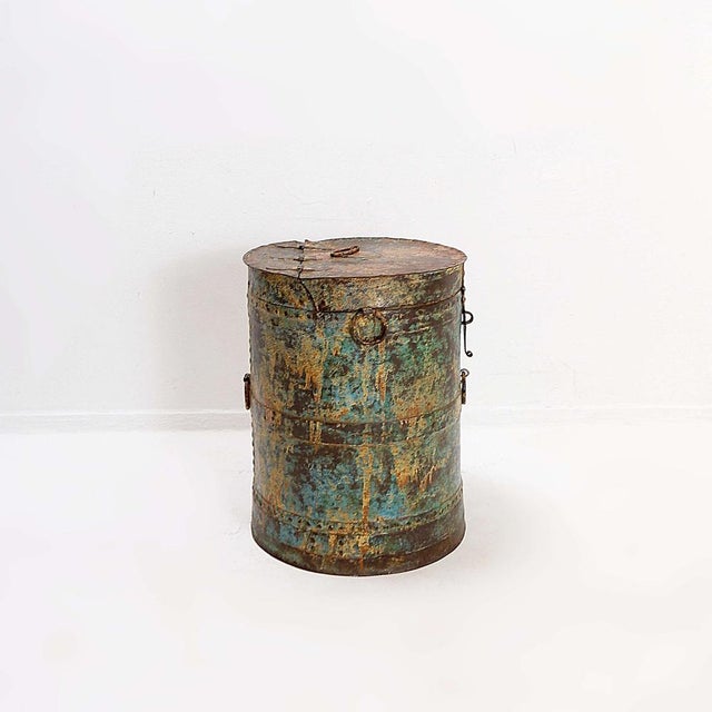 Vintage Metal Barrel, 1960s For Sale - Image 14 of 17