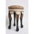 This stylish and chic Italian stool by Dennis & Leen is hand carved and hand painted, with swagged fabric and stylized...