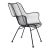 1950s Mid Century Russell Woodard "Sculptura" Wire Patio Armchair For Sale