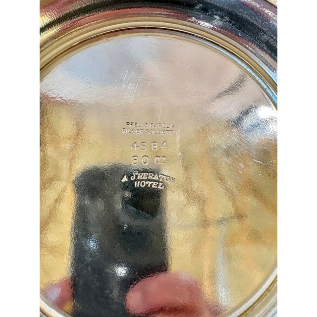 20th Century Reed & Barton Sheraton Hotel Silver Silverplate Chiller, Ice Bowl For Sale - Image 9 of 11