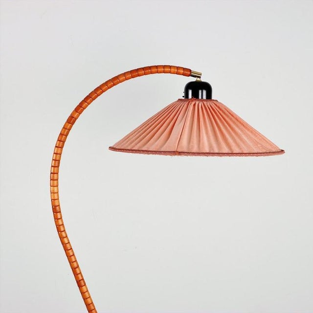 Art Deco Style Pink Swan Neck Floor Lamp from Markslöjd, 1970s For Sale - Image 4 of 9