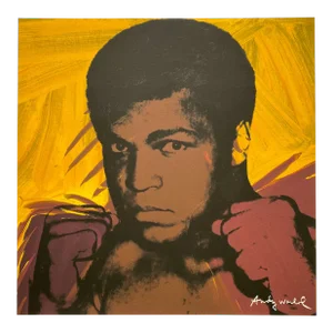 Andy Warhol Vintage 1986 Limited Edition Large Fine Art Lithograph Print " Muhammad Ali " 1977