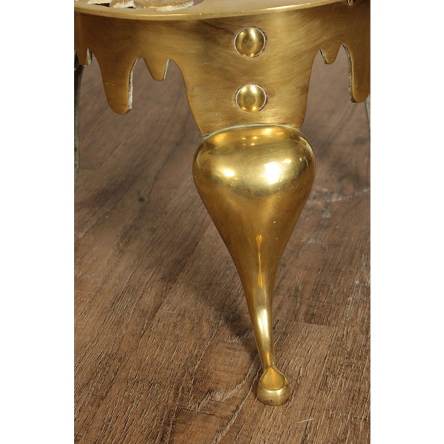 Vintage Brass Kettle Stand For Sale - Image 10 of 12