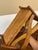 Rustic Oak Wood Sculptural Magazine Rack For Sale - Image 3 of 12