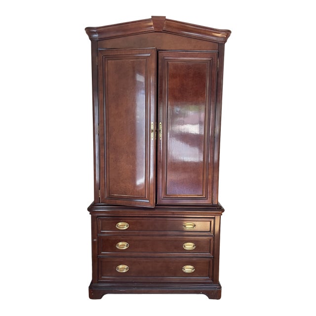 Bernhardt Mahogany Wood Armoire Chairish
