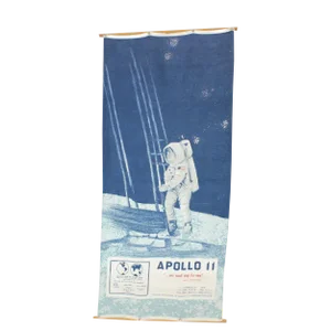 Apollo 11 First on the Moon Texoprint Cloth, 1970