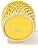 Vintage Italian Yellow Ceramic Basket Weave Cachepot Planter For Sale - Image 9 of 10