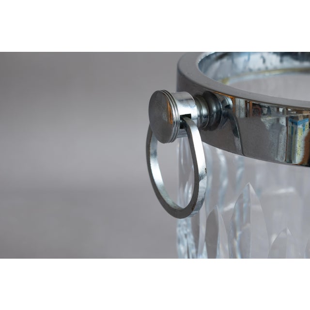 1970s Vintage Ice Bucket with Chrome, 1970 For Sale - Image 5 of 6