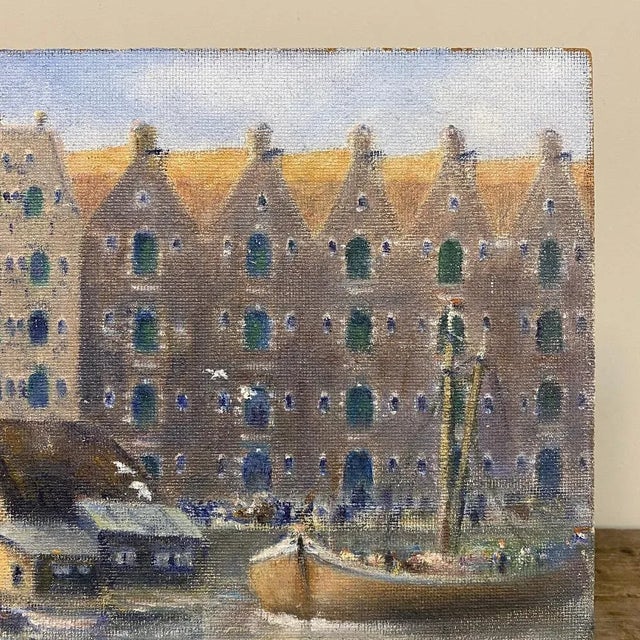 Antique Oil Painting on Board by H. G. Ontrop (1880-1955) For Sale In Dallas - Image 6 of 12