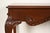 Wood Baker Furniture Georgian Carved Mahogany Console or Sofa Table, Newly Refinished For Sale - Image 7 of 16
