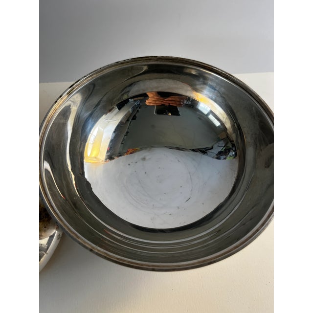 Silver Mid-Century Modern William Adams Silver Plate Bowl For Sale - Image 8 of 10