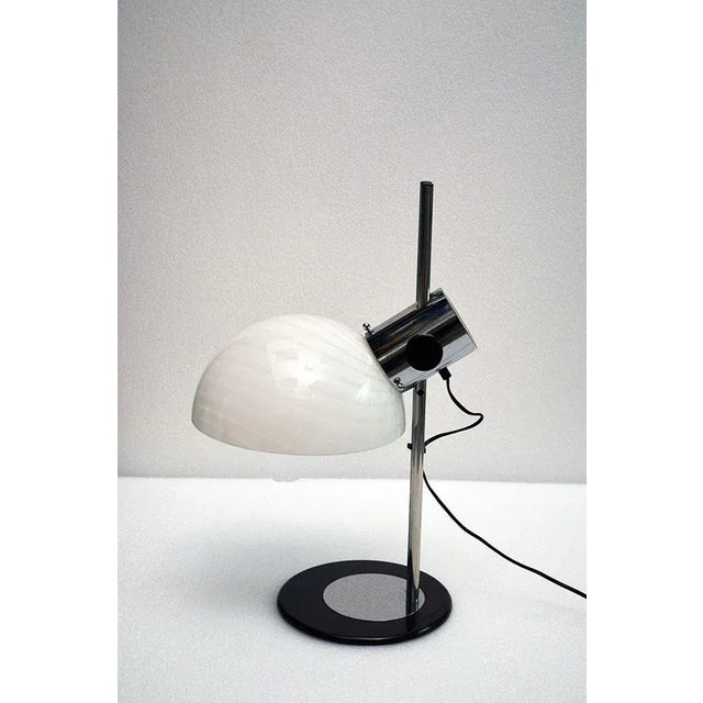 Glass and Metal Table Lamp by Zonca, 1970s For Sale - Image 12 of 12