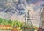 1960s Lélia Pissarro Signed Oil Painting French Harbor Port Landscape Impressionist For Sale - Image 4 of 7