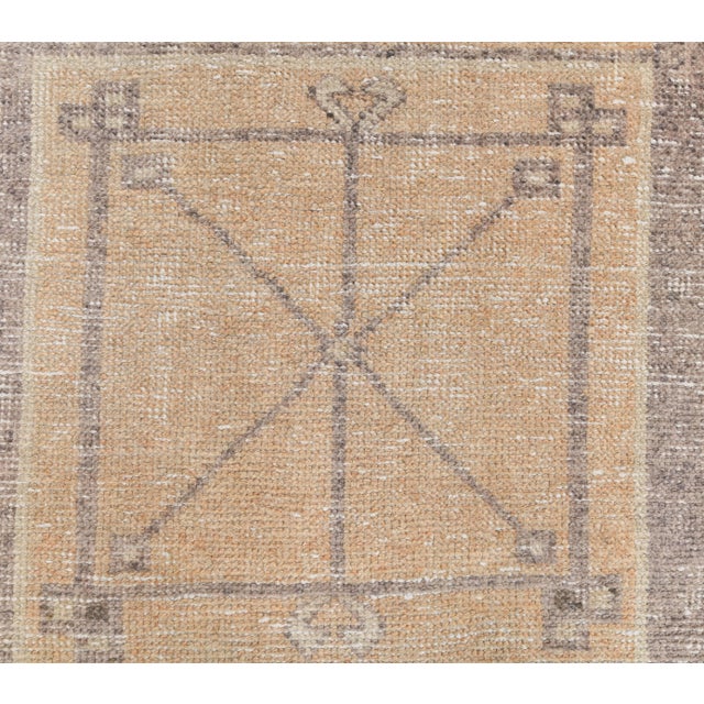 1970s 1970s Turkish Oushak Wool Runner Rug For Sale - Image 5 of 8