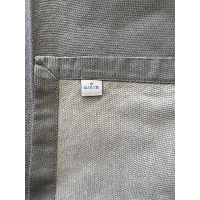 Traditional Matouk Silver / Grey Cotton Dinner Napkins - Set of 12 For Sale - Image 3 of 5