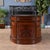 Wood Oval Leather Top Desk With Privacy Panel For Sale - Image 7 of 14