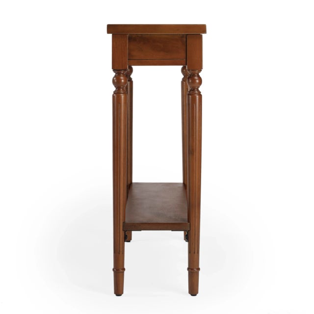 Aubrey Console Table, Medium Brown For Sale In Chicago - Image 6 of 9