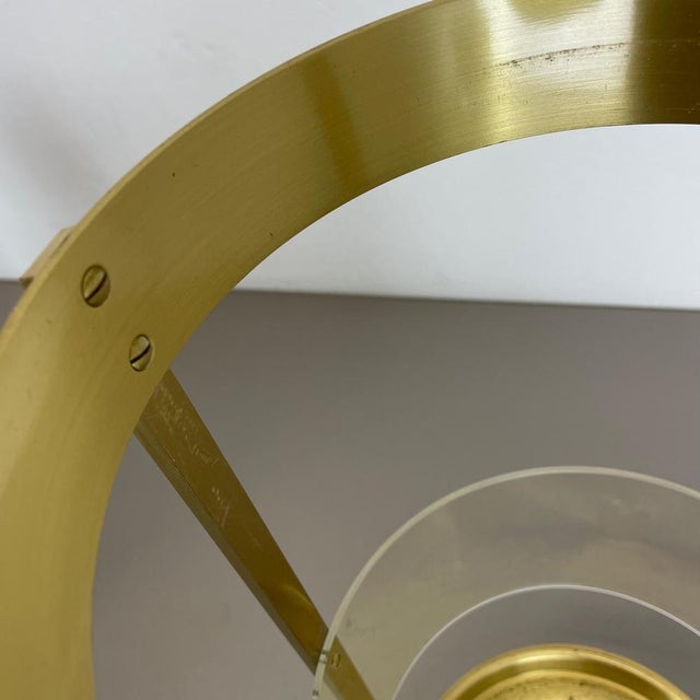 Hollywood Regency Brass Acryl Glass Umbrella Stand, Italy, 1970s For Sale - Image 11 of 18