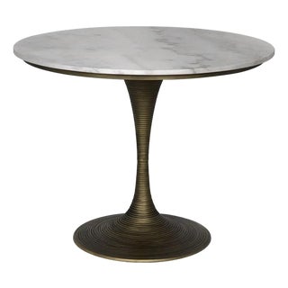 Joni Table 36", Aged Brass Finish For Sale
