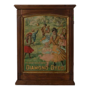 Circa 1900 Diamond Dyes Country Store Cabinet