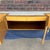 Yellow Wall-Mounted Console Cabinet Credenza With White Tile Top in the Style of Tommi Parzinger For Sale - Image 8 of 12