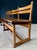 Mid-Century Handcrafted Oak 4-Seater Bench, Belgium, 1950s For Sale - Image 12 of 18