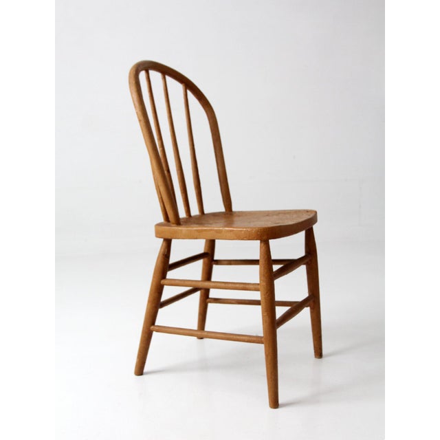 Antique Painted Windsor Bow Back Farmhouse Chair For Sale - Image 14 of 16