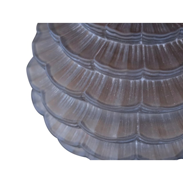 Art Deco French Smoke Glass Vase, 1930s For Sale - Image 4 of 6